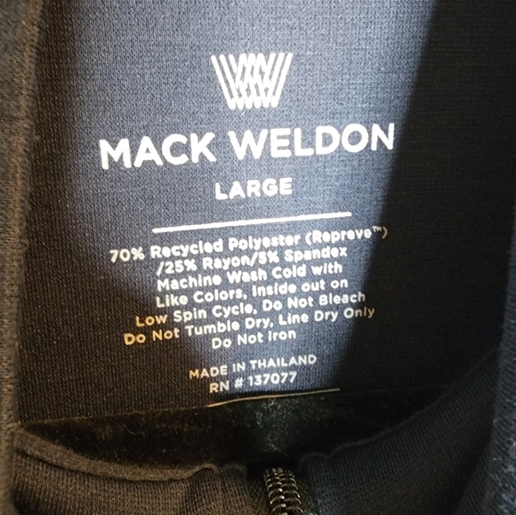Mack Weldon Navy Blue Atlas Full-Zip Jacket Men's Size Large - Picture 3 of 16